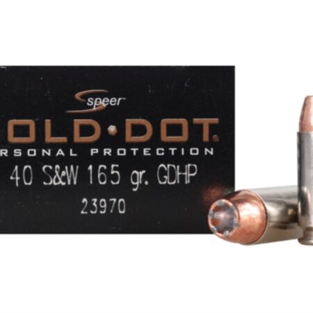 Speer Gold Dot .40 S&W 165 Gr. Jacketed Hollow Point- Box of 20