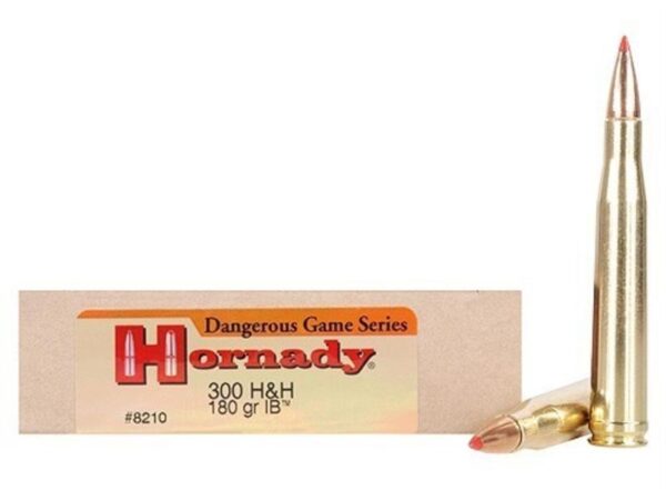 Hornady Custom .300 H&H Magnum 180 Gr. InterBond- Box of 20
