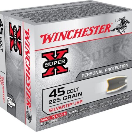 Winchester Super-X .45 Long Colt 225 Gr. Silvertip Hollow Point- Box of 20