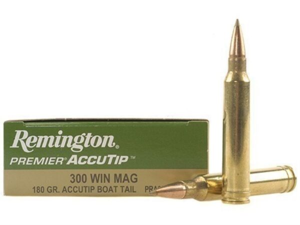 Remington Premier .300 Winchester Magnum 180 Gr. AccuTip Boat Tail- Box of 20