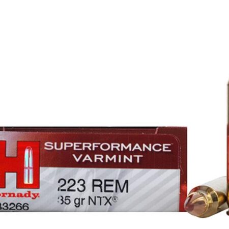 Hornady SUPERFORMANCE Varmint .223 Remington 35 Gr. NTX- Lead-Free- Box of 20