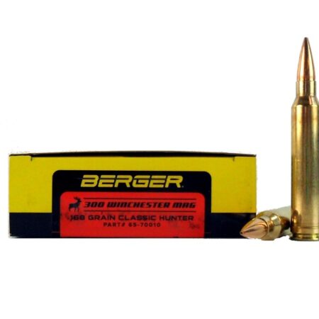 Berger Match Grade .300 Winchester Magnum 168 Gr. Classic Hunter- Box of 20