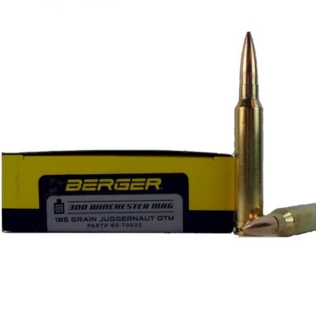 Berger Match Grade .300 Winchester Magnum 185 Gr. Juggernaut OTM- Box of 20