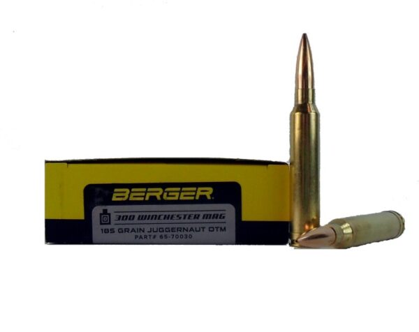Berger Match Grade .300 Winchester Magnum 185 Gr. Juggernaut OTM- Box of 20