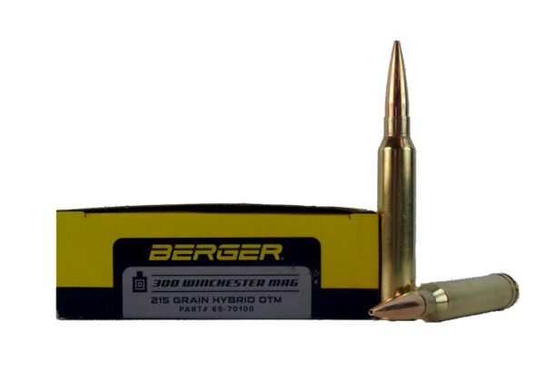 Berger Match Grade .300 Winchester Magnum 215 Gr. Hybrid OTM- Box of 20