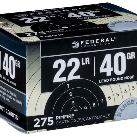 Federal Target Pack .22 Long Rifle 40 Gr. Lead Round Nose- Box of 275