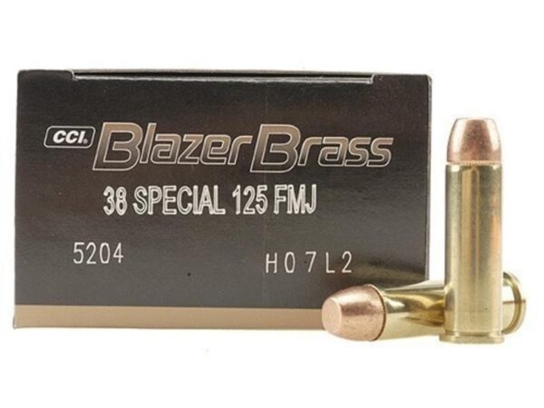 CCI Blazer Brass .38 Special 125 Gr. Full Metal Jacket- Box of 50