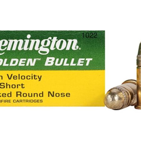 Remington High Velocity .22 Short 29 Gr. Plated Lead Round Nose- Box of 500