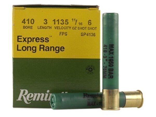Remington Express Extra Long Range .410 Bore 3" 11/16 oz #6 Shot- Case of 250