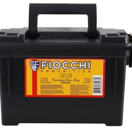 Fiocchi High Velocity 12 Gauge 2-3/4" 1 oz Aero Rifled Slug- Can of 80