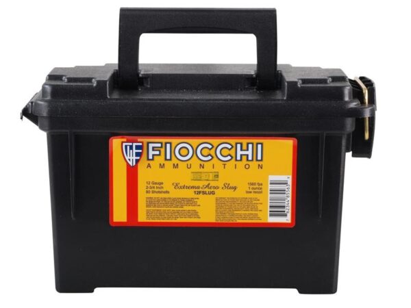 Fiocchi High Velocity 12 Gauge 2-3/4" 1 oz Aero Rifled Slug- Can of 80