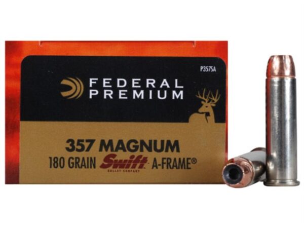 Federal Premium Vital-Shok .357 Magnum 180 Gr. Bonded A-Frame Hollow Point- Box of 20