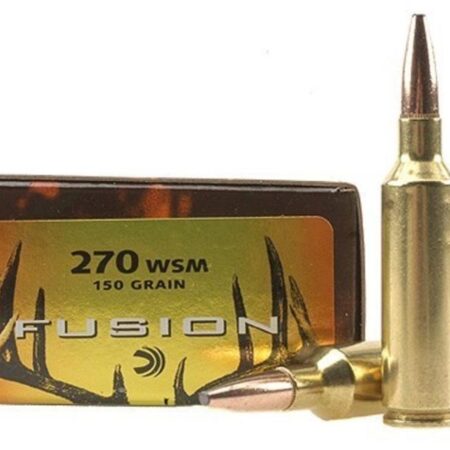 Federal Fusion .270 Winchester Short Magnum (WSM) 150 Gr. Spitzer Boat Tail- Box of 20