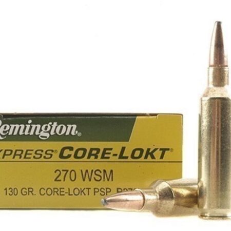 Remington Express .270 Winchester Short Magnum (WSM) 130 Gr. Core-Lokt Pointed Soft Point- Box of 20