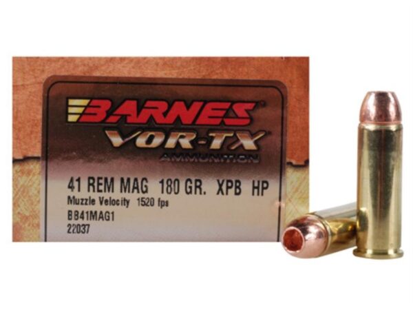 Barnes VOR-TX .41 Remington Magnum 180 Gr. XPB Hollow Point Lead-Free- Box of 20