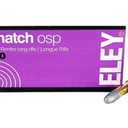 Eley Match OSP .22 Long Rifle 40 Gr. Lead Round Nose- Box of 50