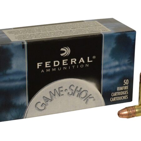 Federal Game-Shok .22 Long Rifle Hyper Velocity 31 Gr. Plated Lead Hollow Point- Box of 500