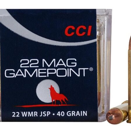 CCI GamePoint .22 WMR 40 Gr. Jacketed Spire Point- Box of 50