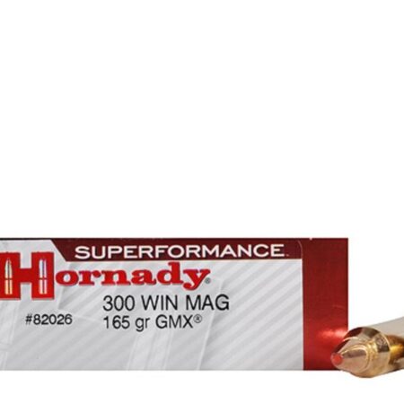 Hornady SUPERFORMANCE .300 Winchester Magnum 165 Gr. GMX Boat Tail- Box of 20