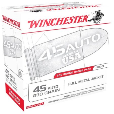 Winchester USA .45 ACP 230 Gr. Full Metal Jacket- Box of 200