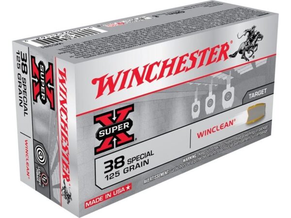 Winchester USA WinClean .38 Special 125 Gr. Jacketed Soft Point- Box of 50