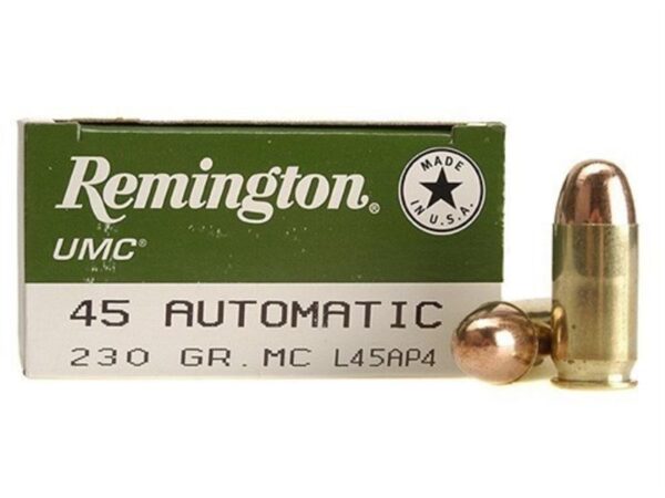 Remington UMC .45 ACP 230 Gr. Full Metal Jacket- Box of 50