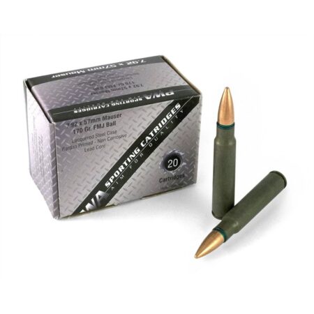 PWA Romanian 8mm Mauser 170 Gr. Full Metal Jacket- Box of 20