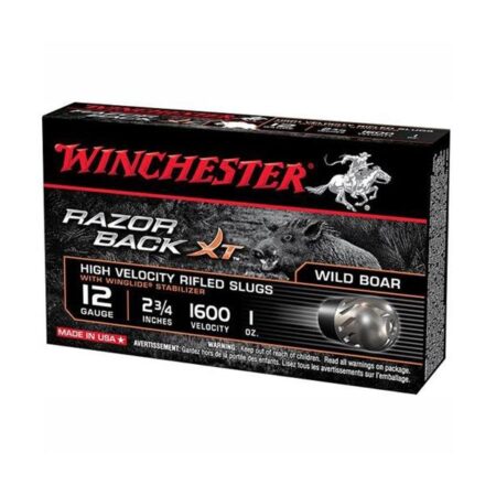 Winchester Razorback XT 12 Gauge 2-3/4" 1 oz Segmenting Slug- Box of 5