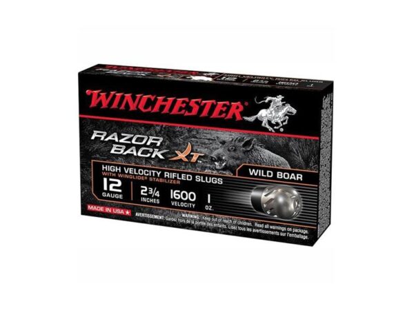 Winchester Razorback XT 12 Gauge 2-3/4" 1 oz Segmenting Slug- Box of 5