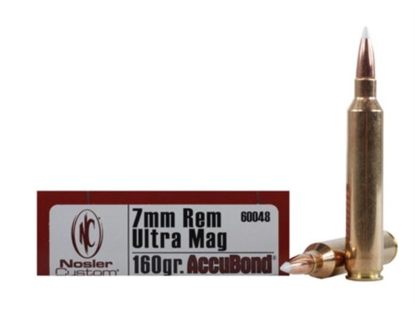 Nosler Trophy Grade 7mm Remington Ultra Magnum 160 Gr. AccuBond- Box of 20
