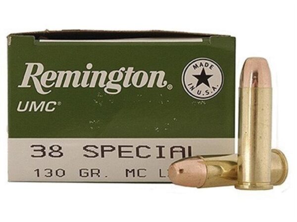 Remington UMC .38 Special 130 Gr. Full Metal Jacket- Box of 50