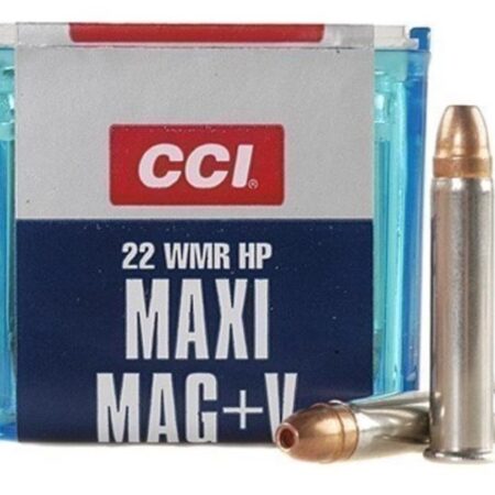 CCI Maxi-Mag +V .22 WMR 30 Gr. Jacketed Hollow Point- Box of 50