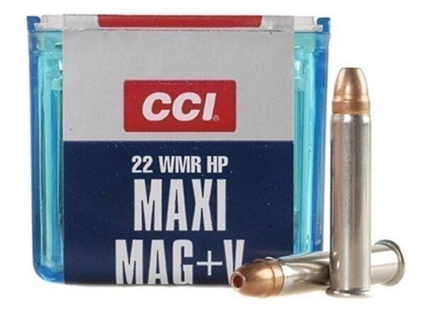 CCI Maxi-Mag +V .22 WMR 30 Gr. Jacketed Hollow Point- Box of 50