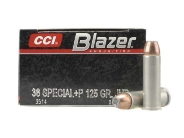 CCI Blazer .38 Special +P 125 Gr. Jacketed Hollow Point- Aluminum Case- Box of 50