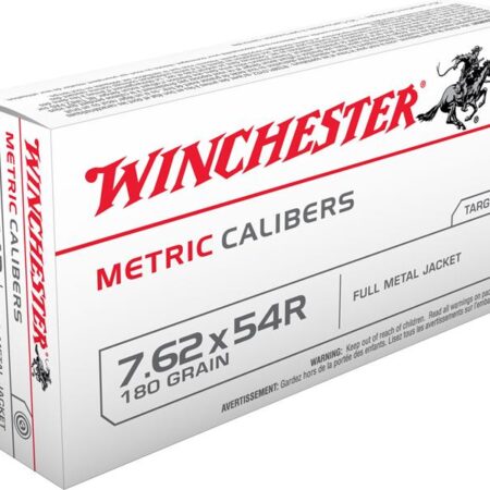 Winchester USA 7.62x54R 180 Gr. Full Metal Jacket- Box of 20