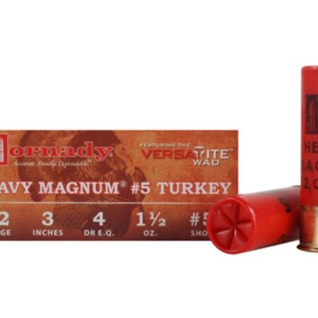 Hornady Heavy Magnum Turkey 12 Gauge 3" 1-1/2 oz #5 Nickel Plated Shot- Box of 10