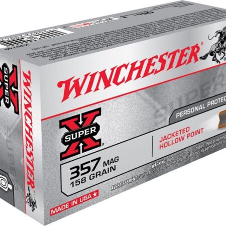 Winchester Super-X .357 Magnum 158 Gr. Jacketed Hollow Point- Box of 50