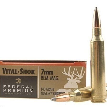 Federal Premium Vital-Shok 7mm Remington Magnum 140 Gr. Nosler Partition- Box of 20