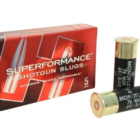 Hornady SUPERFORMANCE 12 Gauge 2-3/4" 300 Gr. MonoFlex Sabot Slug- Box of 5