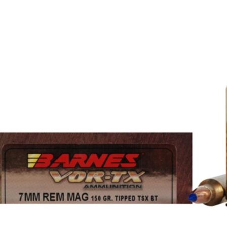 Barnes VOR-TX 7mm Remington Magnum 150 Gr. Tipped TSX Bullet Boat Tail Lead-Free- Box of 20