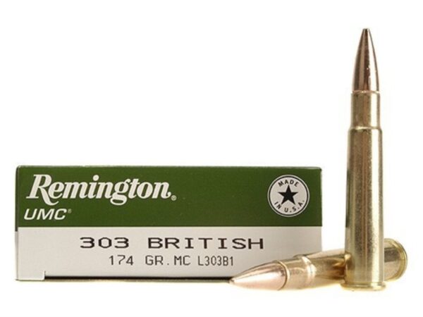 Remington UMC .303 British 174 Gr. Full Metal Jacket- Box of 20