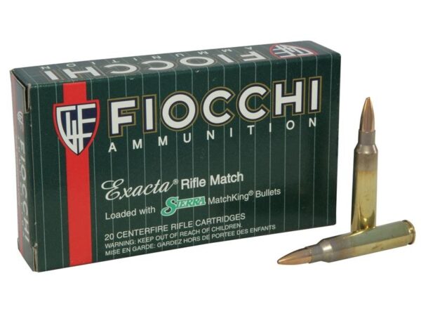 Fiocchi Exacta .223 Remington 77 Gr. Sierra MatchKing Hollow Point- Box of 20