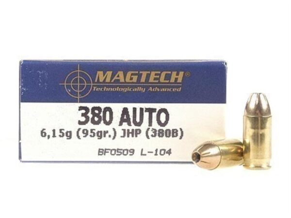 Magtech Sport .380 ACP 95 Gr. Jacketed Hollow Point- Box of 50