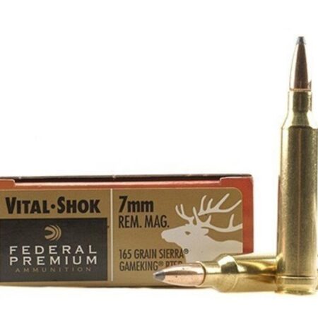 Federal Premium Vital-Shok 7mm Remington Magnum 165 Gr. Sierra GameKing Boat Tail- Box of 20