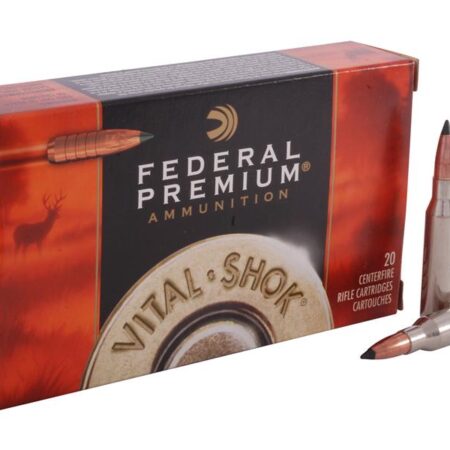 Federal Premium Vital-Shok 7mm-08 Remington 140 Gr. Trophy Copper Tipped Boat Tail Lead-Free- Box of 20