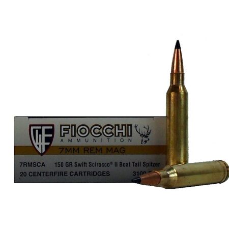 Fiocchi Extrema 7mm Remington Magnum 150 Gr. Swift Scirocco II- Box of 20
