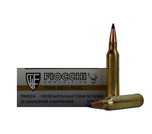 Fiocchi Extrema 7mm Remington Magnum 150 Gr. Swift Scirocco II- Box of 20