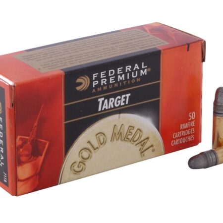 Federal Premium Gold Medal Target Subsonic .22 Long Rifle 40 Gr. Lead Round Nose- Box of 500