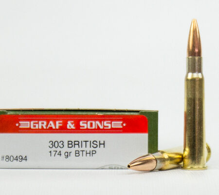 Graf & Sons Hornady .303 British 174 Gr. Boat Tail Hollow Point- Box of 20