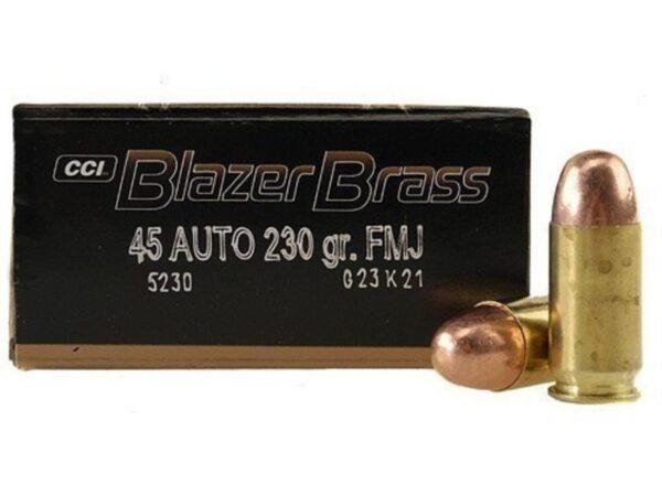 CCI Blazer Brass .45 ACP 230 Gr. Full Metal Jacket- Box of 50